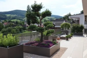 Terrassengestaltung von Egloff Gartendesign in Niederwil
